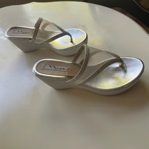 Nina White Sandals - image 1